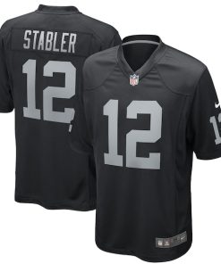 Ken Stabler Las Vegas Raiders Nike Game Retired Player Jersey - Black