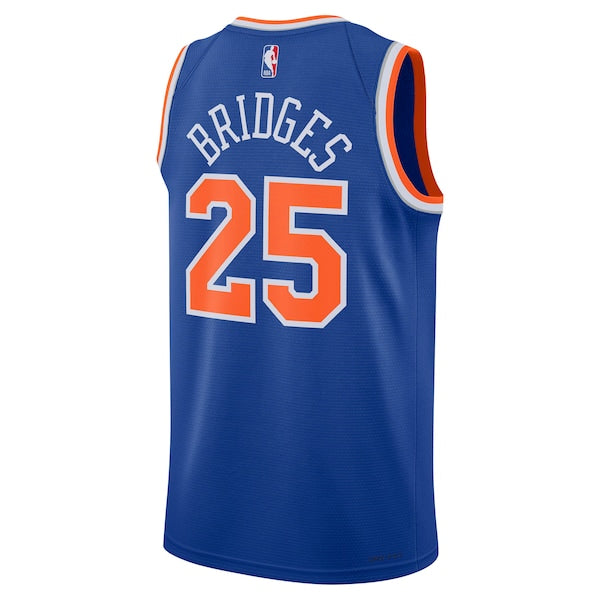 Mikal Bridges New York Knicks Nike Unisex 2024 Offseason Addition Nike Swingman Jersey - Blue - Image 2