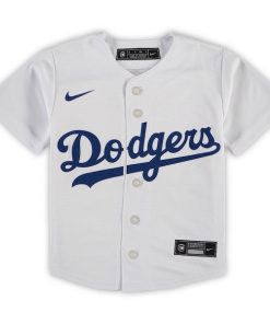 Alternative view of Mookie Betts Los Angeles Dodgers Nike Preschool Replica Player Jersey - White