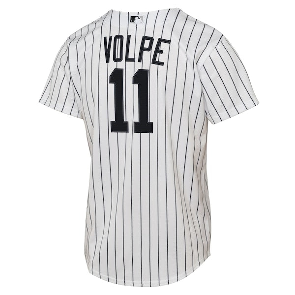 Anthony Volpe New York Yankees Nike Youth Home Replica Player Jersey - White - Image 3