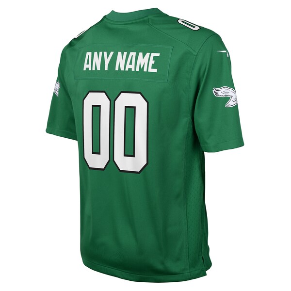 Philadelphia Eagles Nike Youth Alternate Custom Game Jersey - Kelly Green - Image 3
