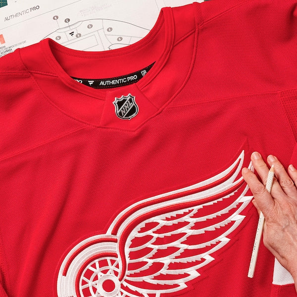 Detroit Red Wings Home Authentic Pro Custom Jersey - Red - Image 6