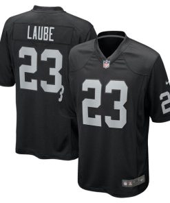 Alternative view of Dylan Laube Las Vegas Raiders Nike Team Game Jersey -  Black