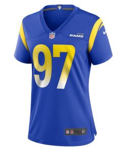 Alternative view of Michael Hoecht Los Angeles Rams Nike Women's Game Player Jersey - Royal