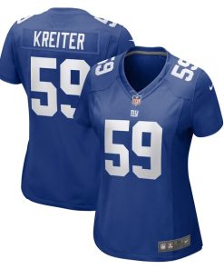 Casey Kreiter New York Giants Nike Women's Team Game Jersey - Royal