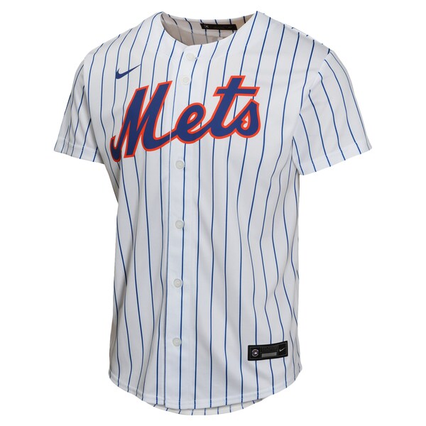 Francisco Lindor New York Mets Nike Youth Home Game Player Jersey - White - Image 2