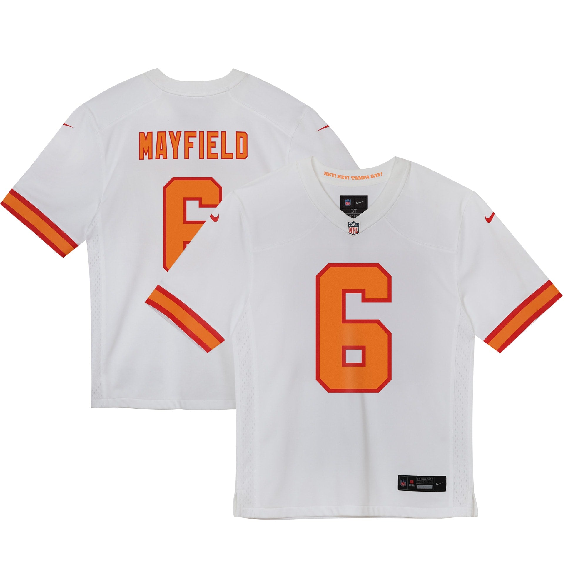 Baker Mayfield Tampa Bay Buccaneers Nike Preschool Team Player Game Jersey - Red/White/Orange - Image 6