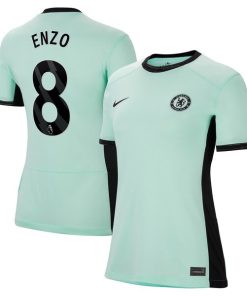Enzo Fern¨¢ndez Chelsea Nike Women's 2023/24 Third Stadium Replica Player Jersey - Mint
