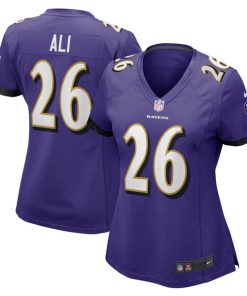Rasheen Ali Baltimore Ravens Nike Women's  Game Jersey -  Purple