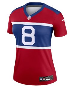 Alternative view of Daniel Jones New York Giants Nike Women's Alternate Legend Player Performance Top -  Red