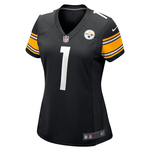 Number 1 Bride Pittsburgh Steelers Nike Women's Game Jersey - Black - Image 2