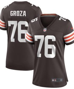 Lou Groza Cleveland Browns Nike Women's Game Retired Player Jersey - Brown