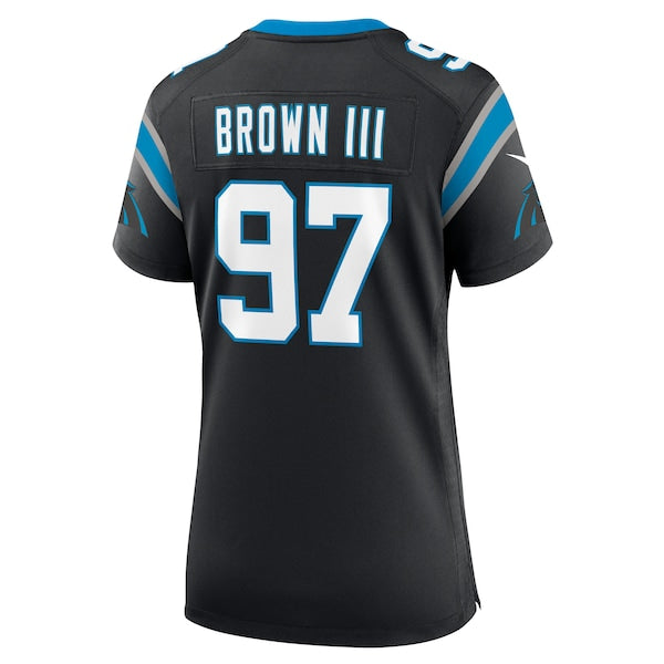 Bobby Brown III Carolina Panthers Nike Women's Team Game Jersey - Black - Image 3