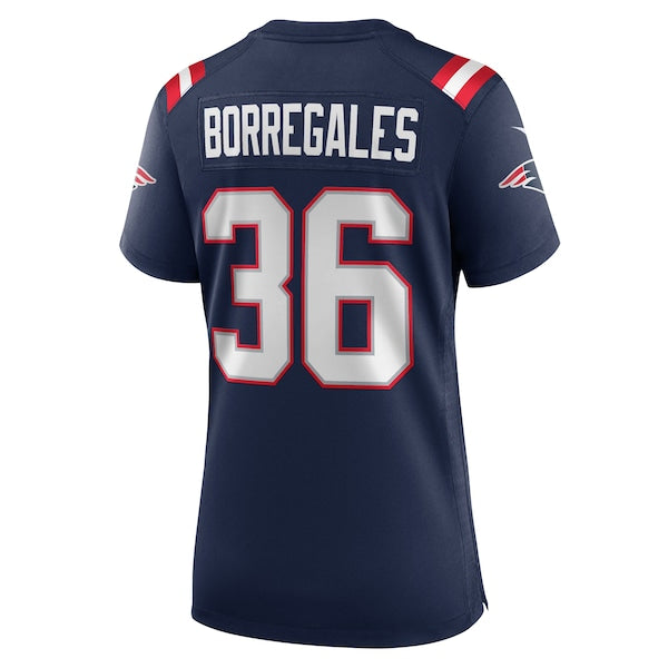Andres Borregales New England Patriots Nike Women's Team Game Jersey - Navy - Image 3
