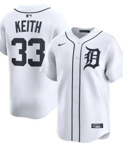 Colt Keith Detroit Tigers Nike Home Limited Player Jersey - White