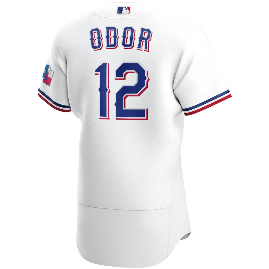 Rougned Odor Texas Rangers Nike Home Authentic Player Jersey - White - Image 3