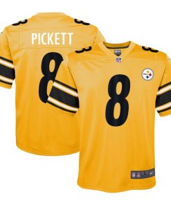 Kenny Pickett Pittsburgh Steelers Nike Youth Inverted Game Jersey - Gold