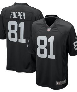 Austin Hooper Las Vegas Raiders Nike Team Game Jersey -  Black