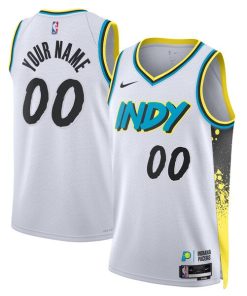 Indiana Pacers Nike Unisex 2024/25 Custom Swingman Jersey - City Edition - White