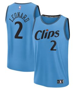 Kawhi Leonard LA Clippers  2024/25 Fast Break Player Jersey - City Edition - Light Blue