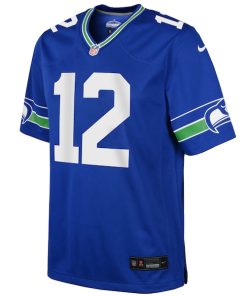 Alternative view of 12th Fan Seattle Seahawks Nike Youth Game Jersey - Royal