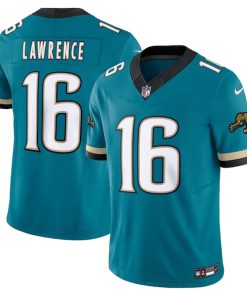 Trevor Lawrence Jacksonville Jaguars Nike Prowler Throwback Vapor F.U.S.E. Limited Jersey - Teal