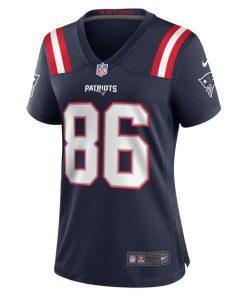 Alternative view of Lynn Bowden Jr. New England Patriots Nike Women's Home Game Player Jersey - Navy