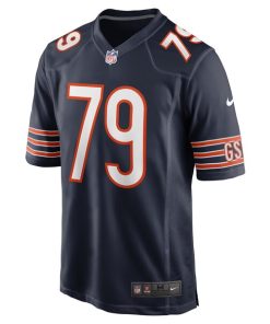Alternative view of Matt Pryor Chicago Bears Nike  Game Jersey -  Navy