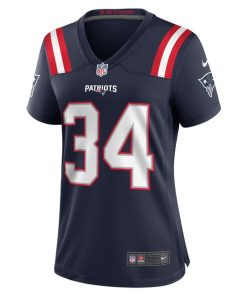 Alternative view of Quandre Mosely New England Patriots Nike Women's Home Game Player Jersey - Navy