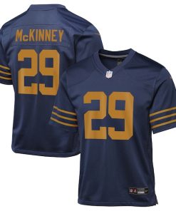 Xavier McKinney Green Bay Packers Nike Youth The 1923 Classic Game Jersey - Navy