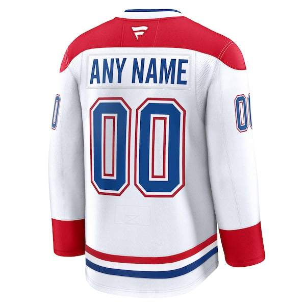 Montreal Canadiens Away Premium Custom Jersey - White/Red - Image 6