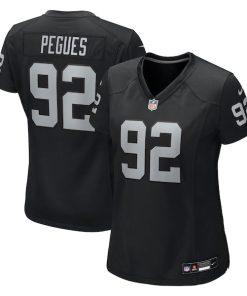 JJ Pegues Las Vegas Raiders Nike Women's Team Game Jersey -  Black