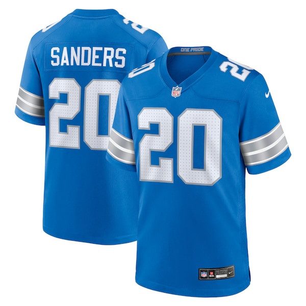 Barry Sanders Detroit Lions Nike Retired Player Game Jersey - Blue - Image 2
