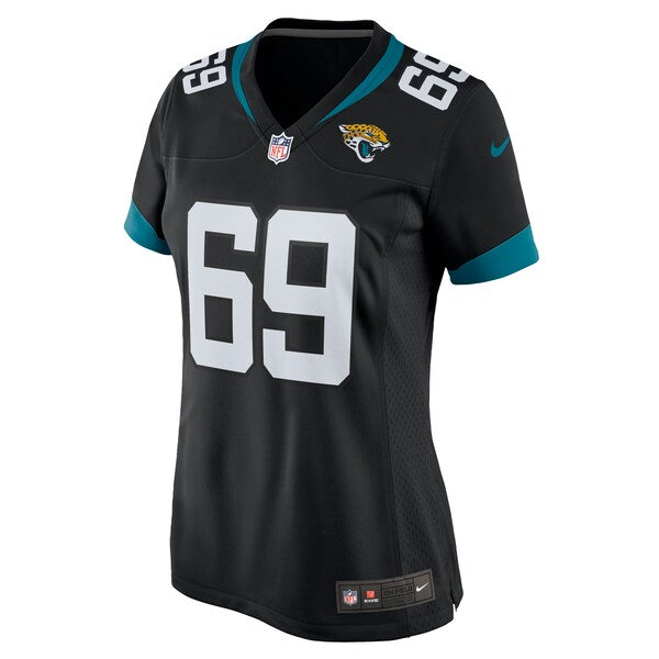 Tyler Shatley Jacksonville Jaguars Nike Women's Game Jersey - Black/Teal - Image 3