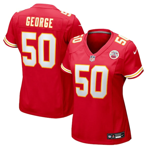 Brandon George Kansas City Chiefs Nike Women's Team Game Jersey - Red