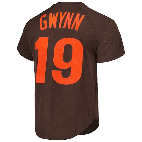 Tony Gwynn San Diego Padres Authentic Batting Practice Jersey - Brown/Gold - Image 4