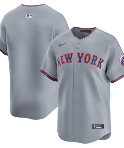 New York Mets Nike Away Limited Jersey - Gray/White