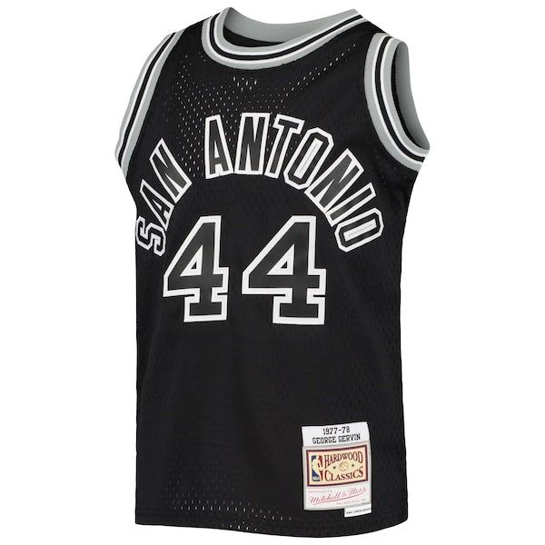 George Gervin San Antonio Spurs Youth 1978/79 Hardwood Classics Swingman Jersey - Black - Image 2
