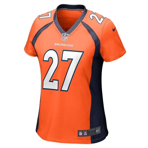 Damarri Mathis Denver Broncos Nike Women's Game Player Jersey - Orange - Image 2