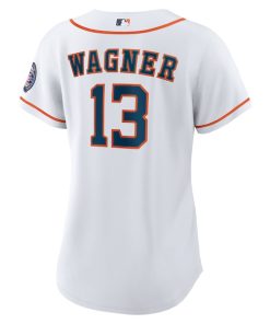 Alternative view of Billy Wagner Houston Astros Nike Women's 2025 Baseball Hall of Fame Replica Jersey - White