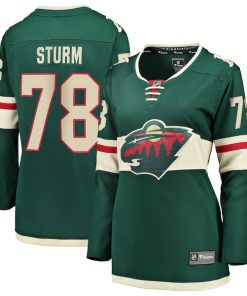 Nico Sturm Minnesota Wild  Women's Home Breakaway Jersey - Green