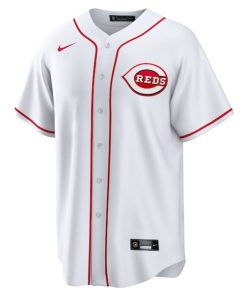 Alternative view of Matt McLain Cincinnati Reds Nike Home Replica Jersey - White