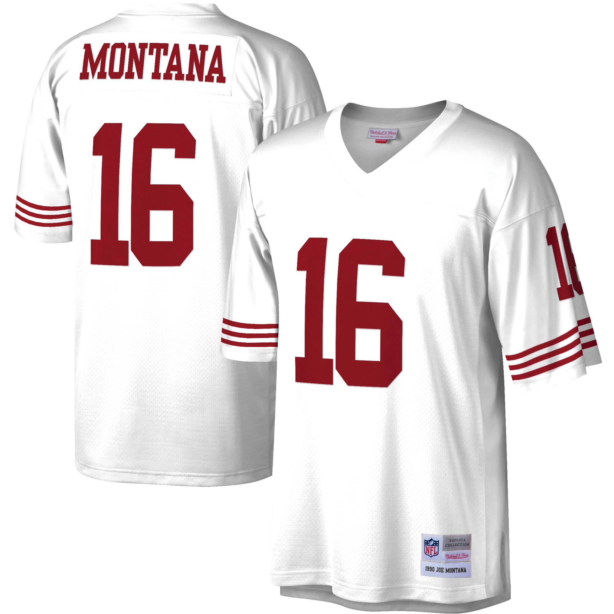 Joe Montana San Francisco 49ers Legacy Replica Jersey - Scarlet/White - Image 6