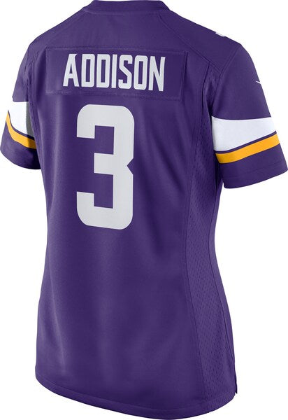 Jordan Addison Minnesota Vikings Nike Women's Team Game Jersey - Purple - Image 3