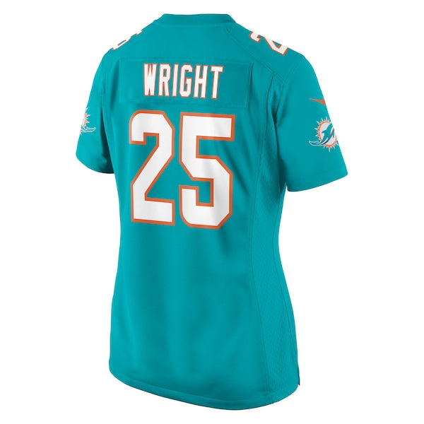 Jaylen Wright Miami Dolphins Nike Women's Game Jersey - Aqua - Image 3