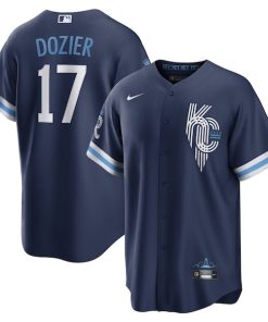 Hunter Dozier Kansas City Royals Nike City Connect Replica Player Jersey - Navy