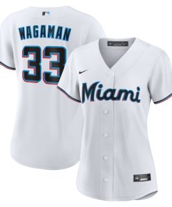 Eric Wagaman Miami Marlins Nike Women's Home Replica Jersey - White