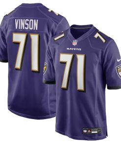 Carson Vinson Baltimore Ravens Nike Team Game Jersey -  Purple