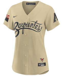 Alternative view of Randy Johnson Arizona Diamondbacks Nike Women's City Connect Replica Player Jersey - Sand