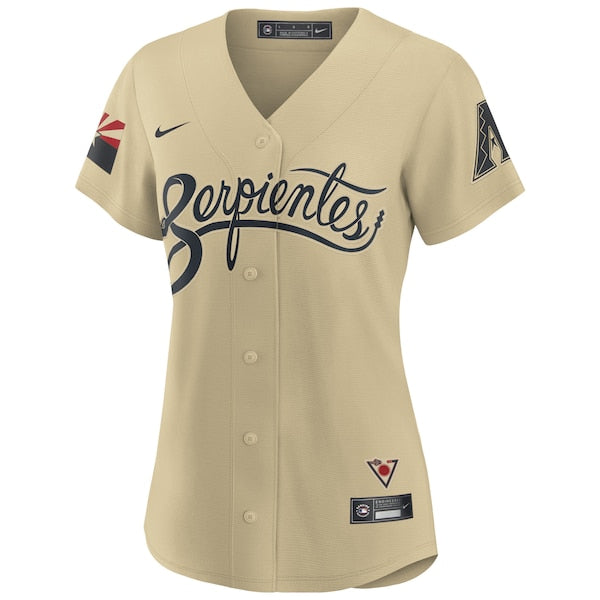 Randy Johnson Arizona Diamondbacks Nike Women's City Connect Replica Player Jersey - Sand - Image 2